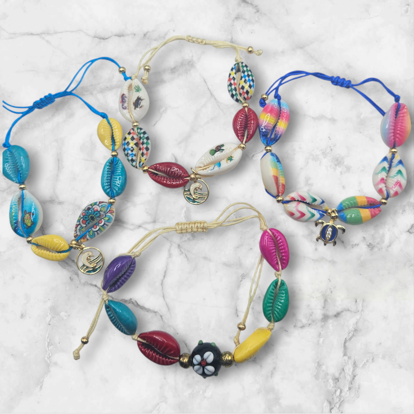 Multicolor Sea Shell Bracelets