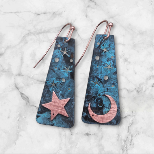 Moon & Star Earrings