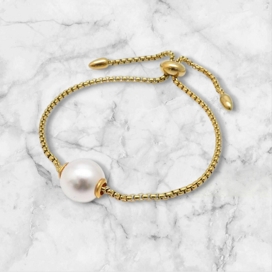 Pearl & Gold Bracelet