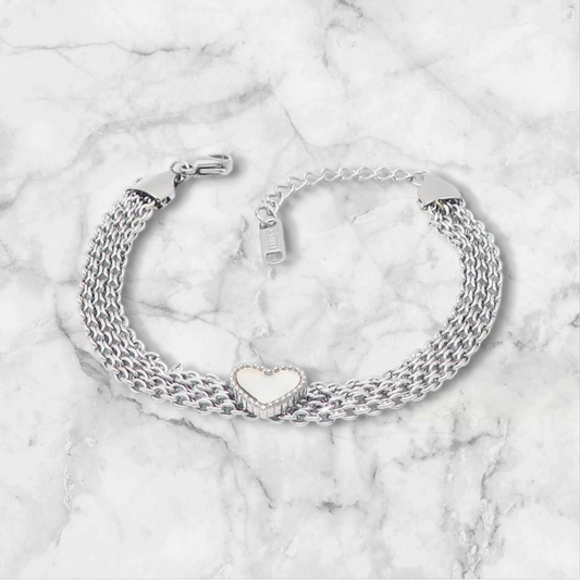 Heart Silver Bracelet